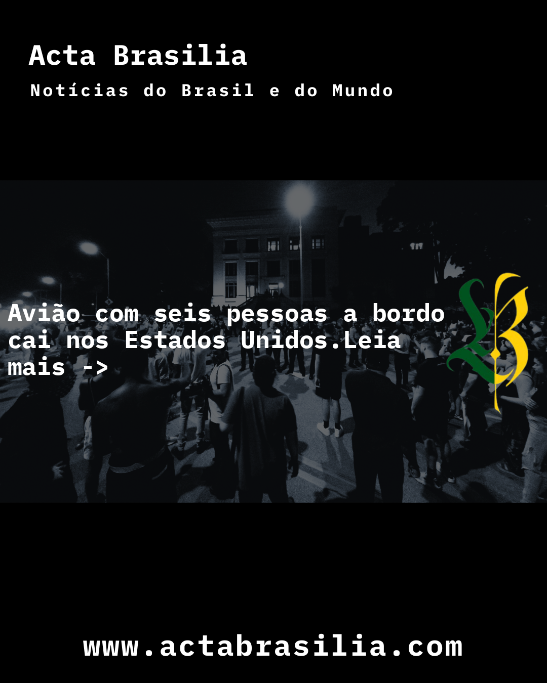 Avião com seis pessoas a bordo cai nos Estados Unidos