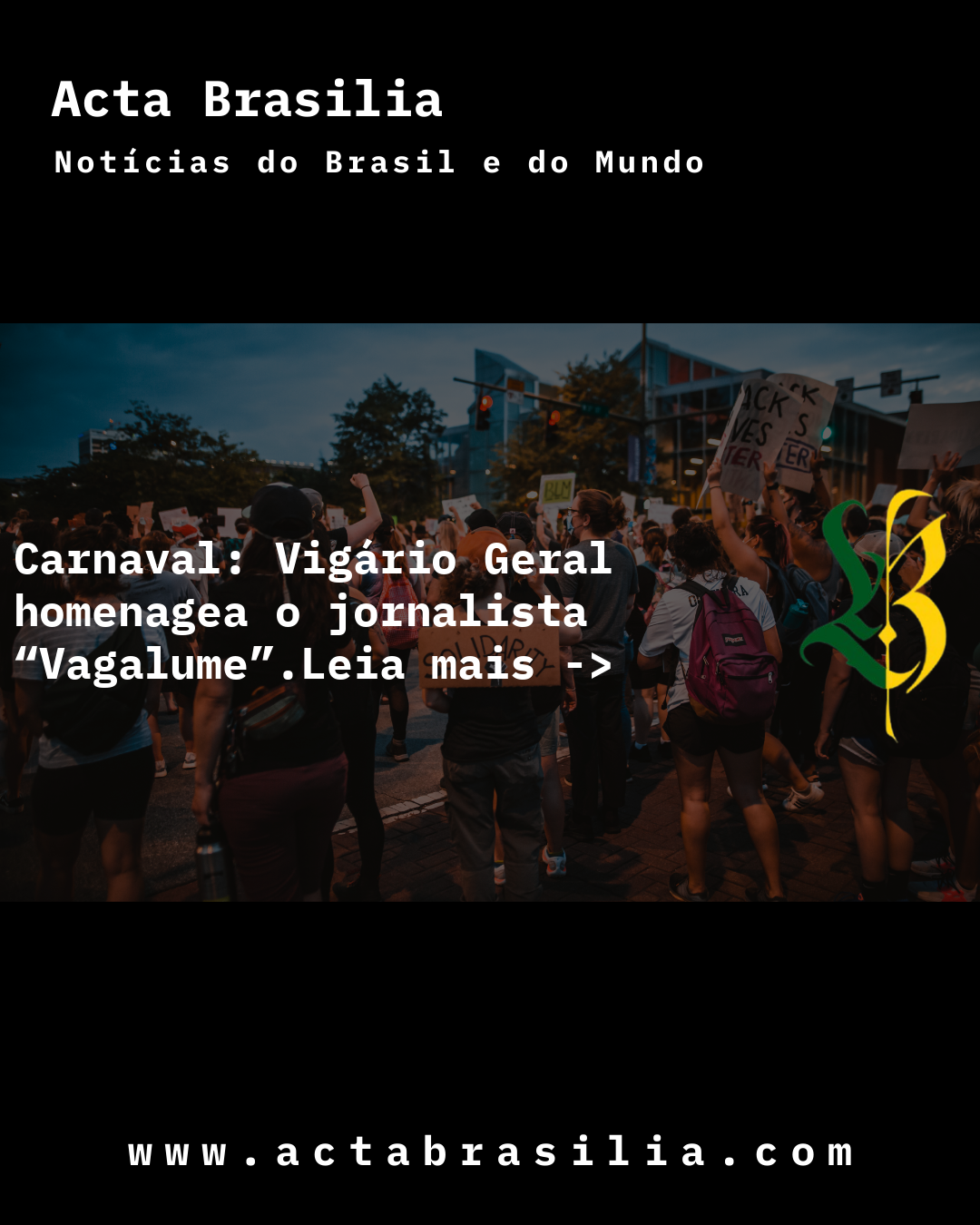 Carnaval: Vigário Geral homenagea o jornalista “Vagalume”