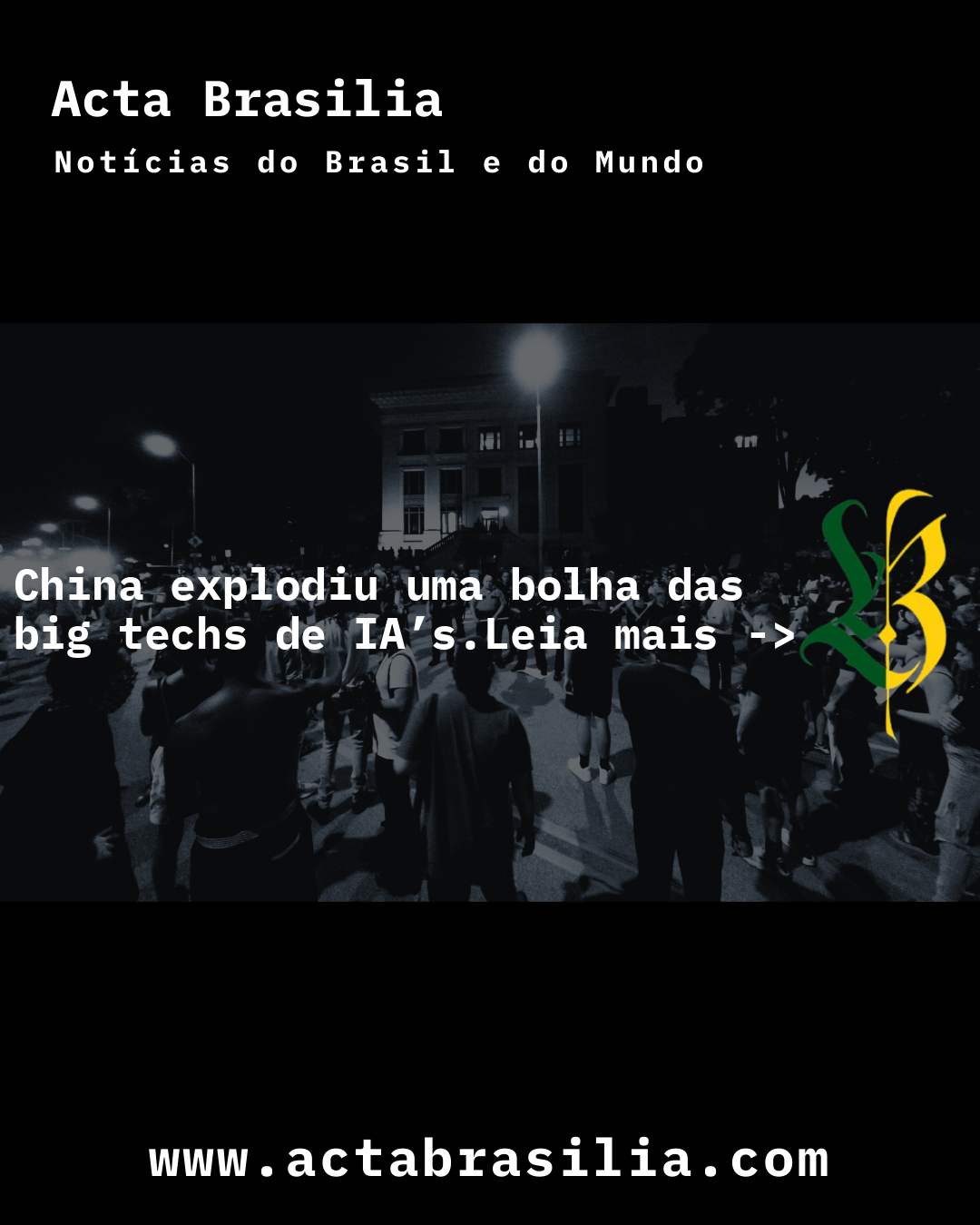 China explodiu uma bolha das big techs de IA’s
