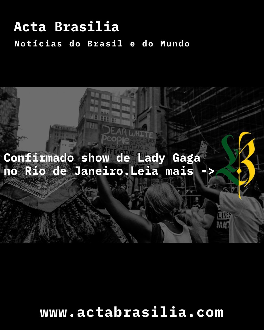 Confirmado show de Lady Gaga no Rio de Janeiro