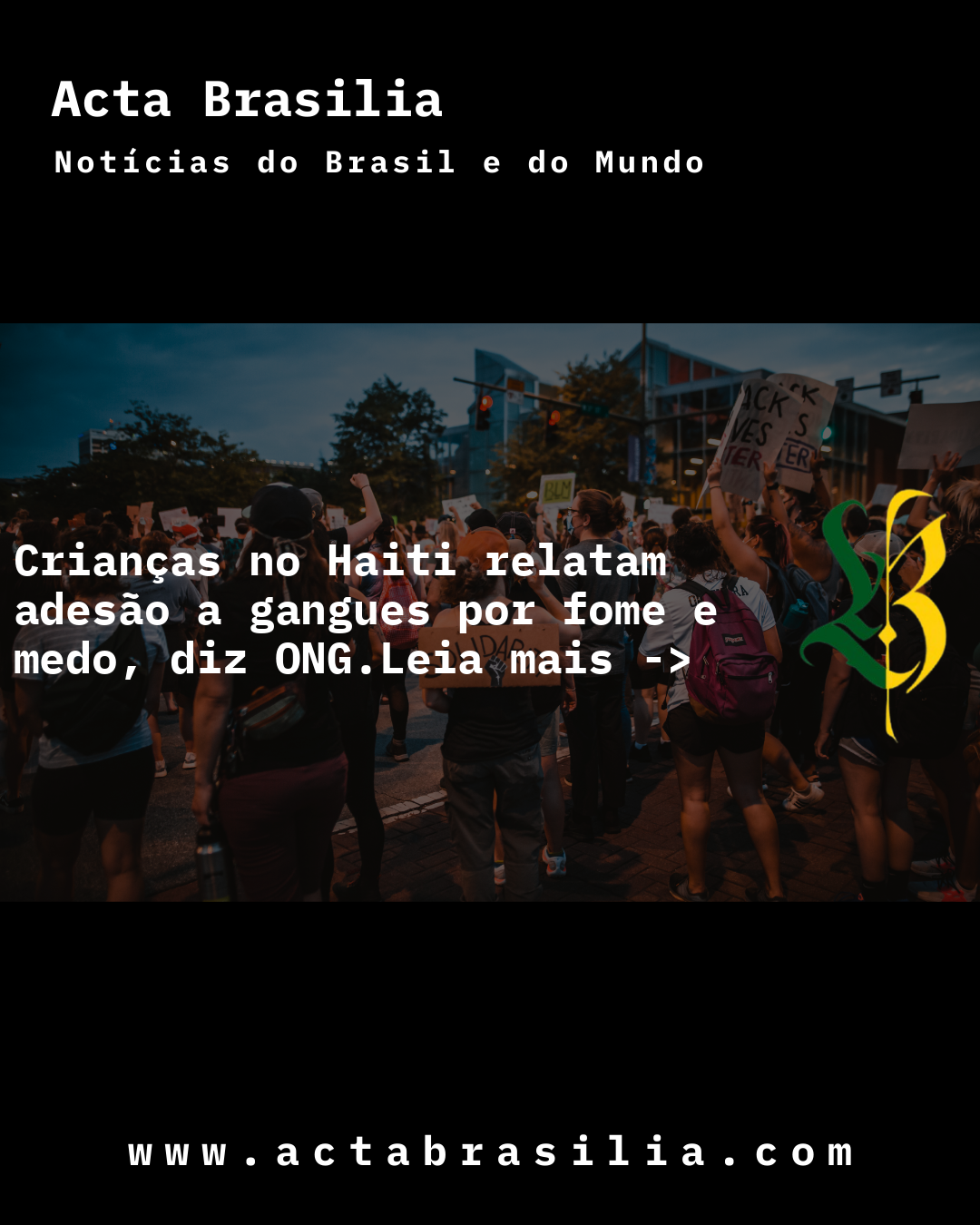 Crianças no Haiti relatam adesão a gangues por fome e medo, diz ONG