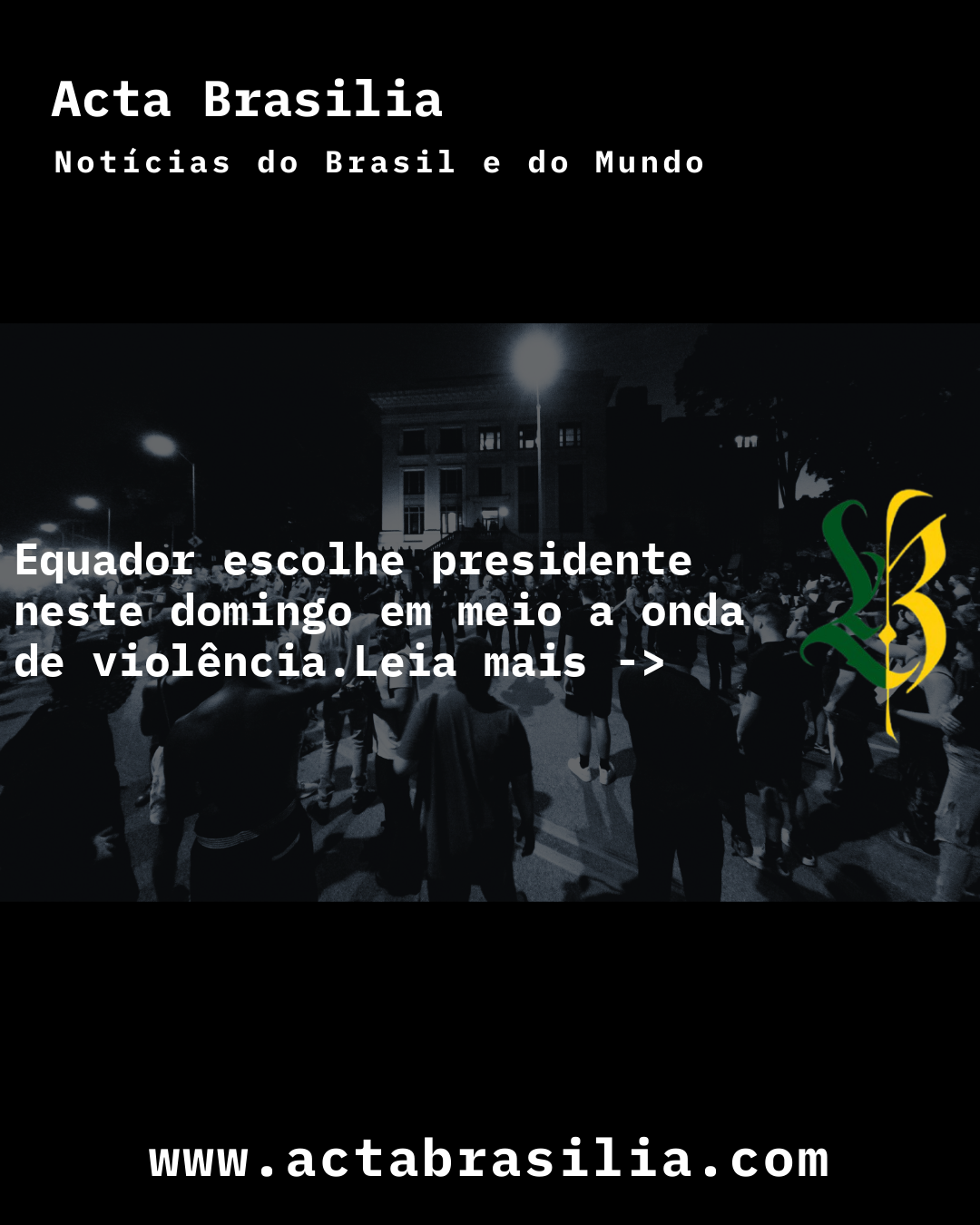 Equador escolhe presidente neste domingo em meio a onda de violência