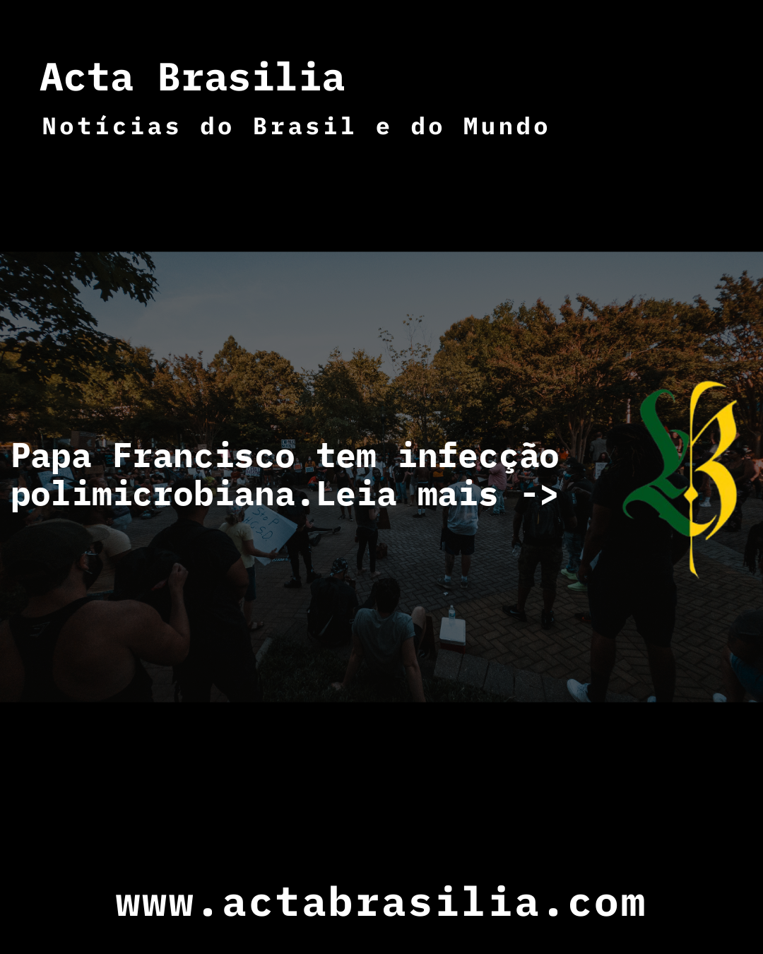 Papa Francisco tem infecção polimicrobiana