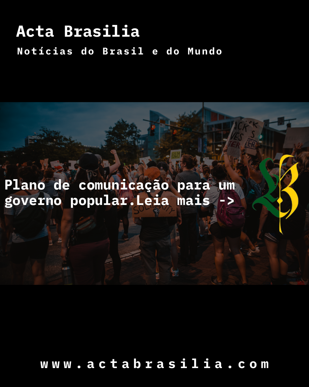 Plano de comunicação para um governo popular