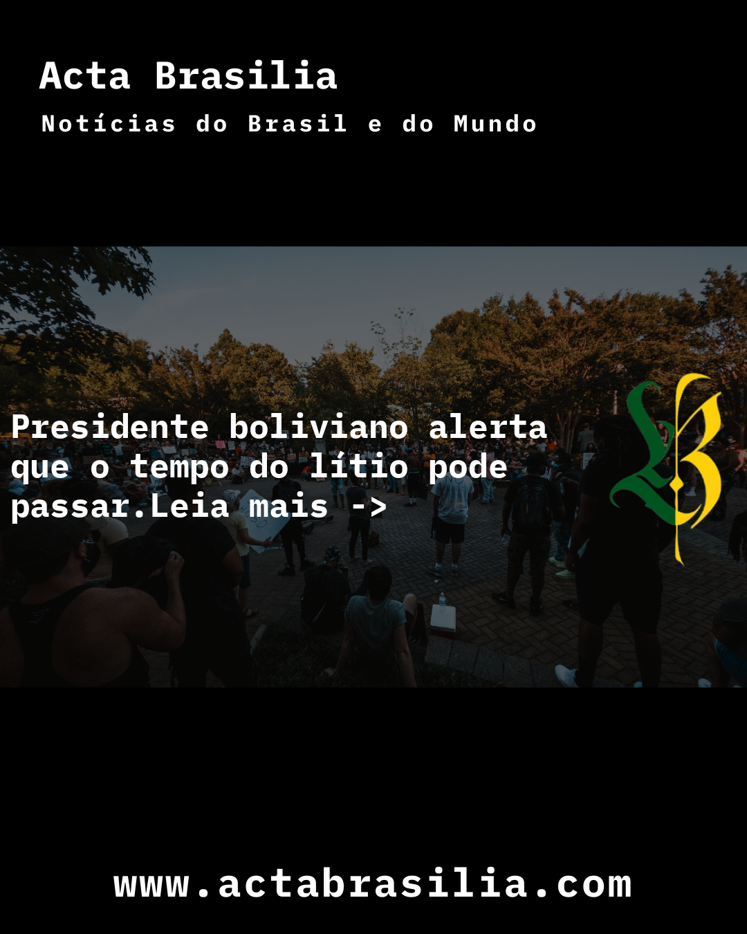Presidente boliviano alerta que o tempo do lítio pode passar