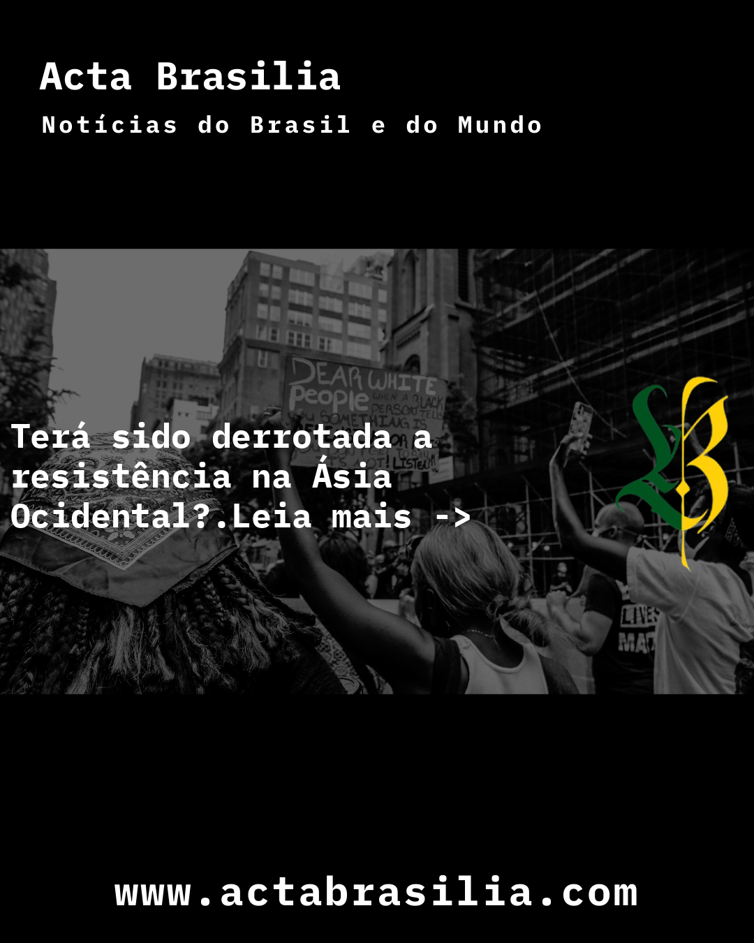 Terá sido derrotada a resistência na Ásia Ocidental?