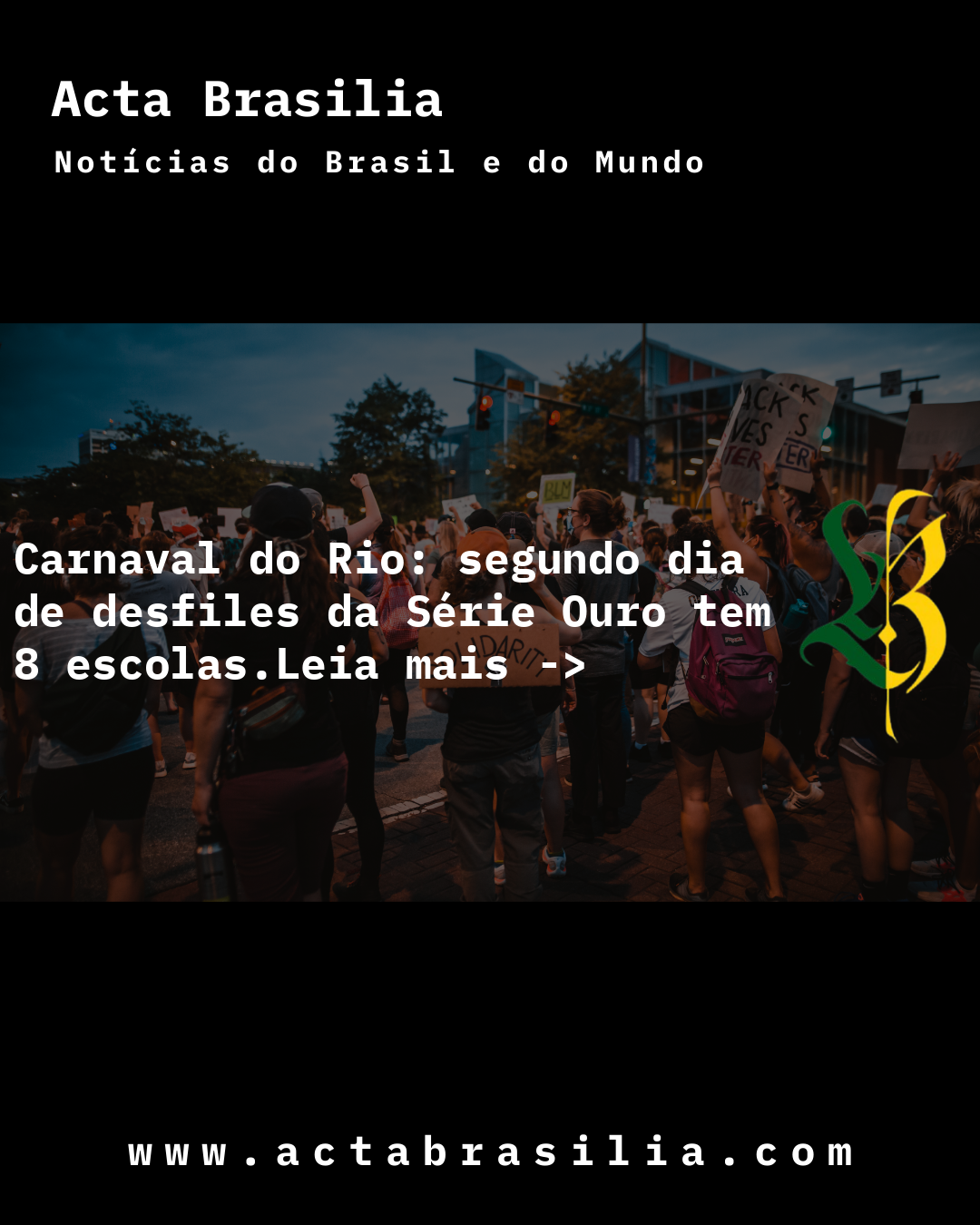 Carnaval do Rio: segundo dia de desfiles da Série Ouro tem 8 escolas