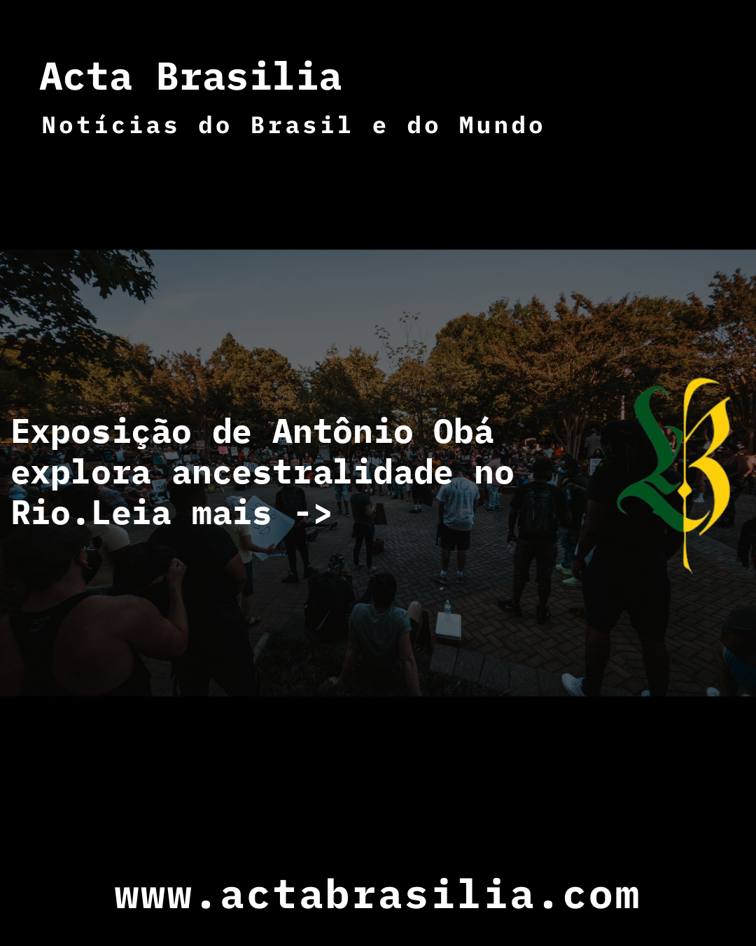 Exposição de Antônio Obá explora ancestralidade no Rio