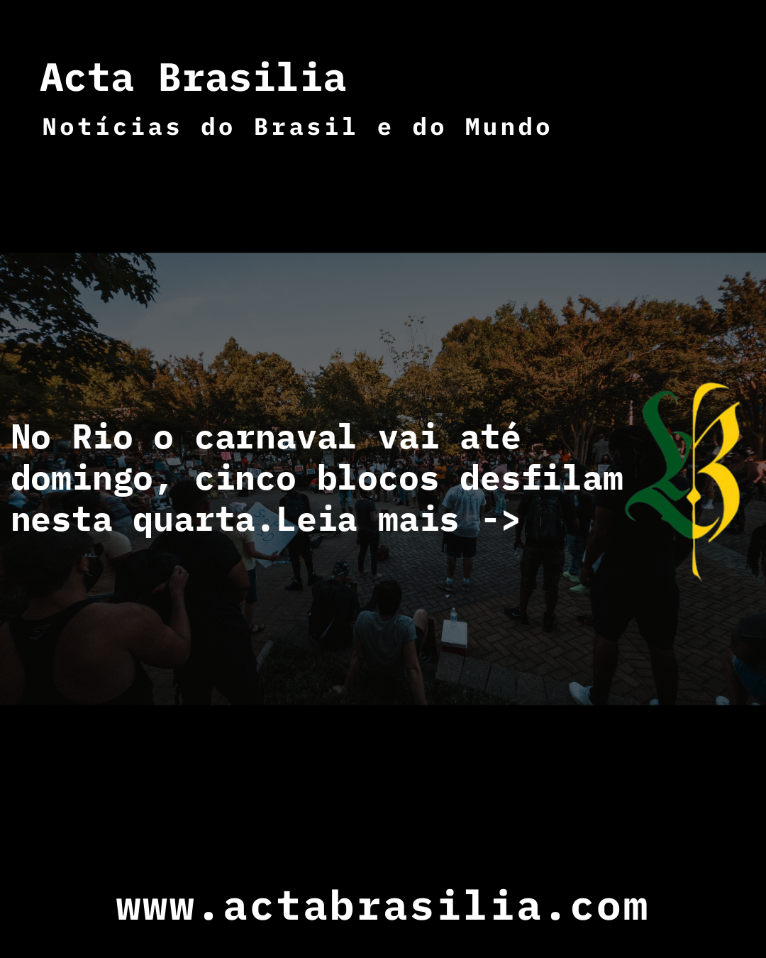 No Rio o carnaval vai até domingo, cinco blocos desfilam nesta quarta