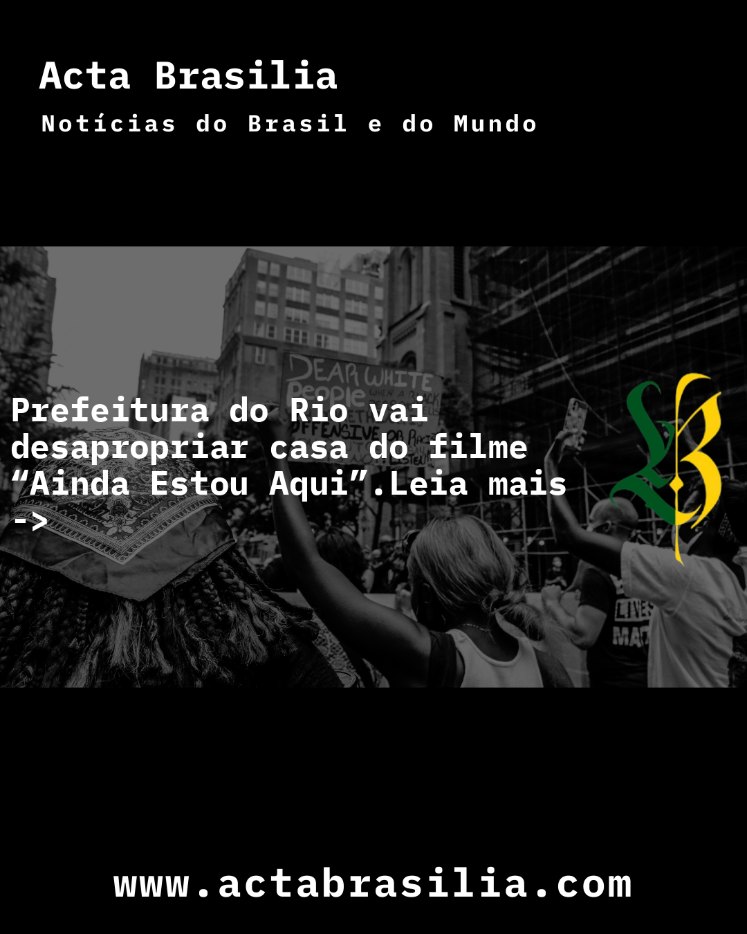Prefeitura do Rio vai desapropriar casa do filme “Ainda Estou Aqui”